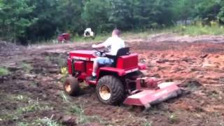 Wheelhorse D200 tilling [upl. by Iidnarb728]