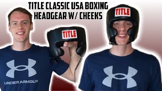 TITLE Classic USA Boxing Competition Headgear w Cheeks  Review [upl. by Godric]