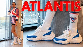 CASABLANCAS BRAND NEW SNEAKER Casablanca Atlantis On Foot Review and How to Style [upl. by Artnoed617]