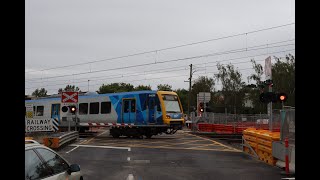 Post Upgrade Pre Removal  Mont Albert Road Level Crossing Mont Albert [upl. by Litha]