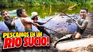 🔥PESCANDO EN RIO SUCIO SALE MAL CON EL CREW🔥 [upl. by Atteuqahs]