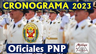 CRONOGRAMA PNP 👮‍♂️ Admisión EO2023 [upl. by Mendes]