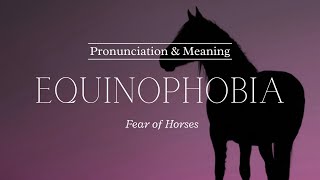 How to Pronounce Equinophobia  British Pronunciation amp Meaning [upl. by Okihsoy]