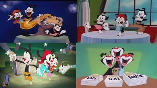 Animaniacs Intro Comparison 1993 vs 1994 vs 1995 vs 2020 [upl. by Ronoh506]