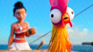 MOANA Clip  Hei Hei Goes Crazy on the Ocean 2016 [upl. by Naujak]