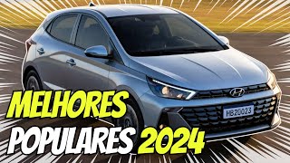 6 Melhores Carros Populares De 2024  SEMINOVOS PRATICAMENTE 0KM [upl. by Bernie533]