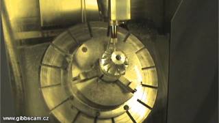 Obrábění oběžného kola  Impeller machining [upl. by Lambrecht]