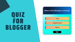 How To Add A Quiz To Your Blogger Website [upl. by Caton]