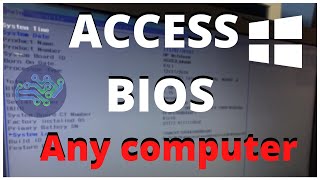 How to ENTER BIOS Windows 10  ACCESS BIOS Settings and Boot device options [upl. by Bethel]