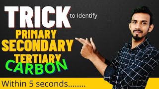 TrickHow to find primary secondary and tertiary carbons  Primary secondary tertiary carbons [upl. by Alrahc614]