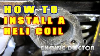 How To Fix Stripped amp Damaged Exhaust Threads Using HELI COILS  Thread Inserts [upl. by Eahsat625]