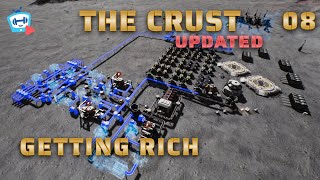 🏭 MultiRegolith Refinery And How to Get 💰 Ritch  The Crust  08  Demo Lets Play [upl. by Aneeled48]