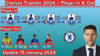 Chelsea Transfer News  Player In amp Out Transfer Winter January 2024  Update 15 January 2024 [upl. by Nywled]