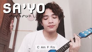 sa’yo  munimuni ukulele tutorial [upl. by Aniles4]