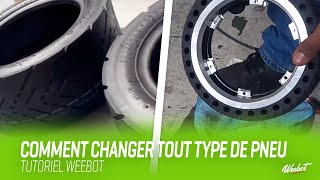 COMMENT CHANGER SON PNEU TROTTINETTE ÉLECTRIQUE  GONFLABLE PLEIN TUBELESS [upl. by Christine]