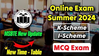 MSBTE Online Exam 2024 MSBTE Summer Exam Dates amp Rules Msbte News Today [upl. by Dobson]