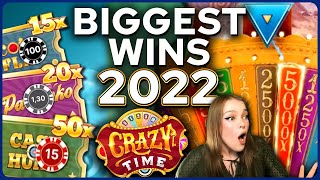 Top 5 Big Wins on Crazy Time 2022 [upl. by Dygert]