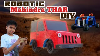 How to Make Mahindra Thar at Home  Mobile Phone Controlled Thar  Robotic Mahindra Thar DIY [upl. by Cherrita]