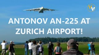 The worlds biggest plane  Antonov AN225 landing at Zurich Airport  Flashback 2013 [upl. by Pip]