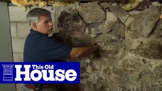 How to Repoint a Stone Foundation  This Old House [upl. by Marcile]