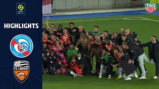 RC STRASBOURG ALSACE  FC LORIENT 1  1  Highlights  RCSA  FCL  20202021 [upl. by Naujed195]