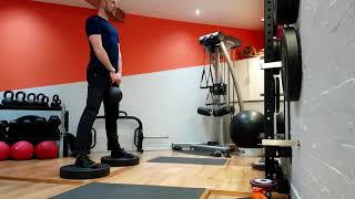 Kettlebell Deficit Sumo deadlift [upl. by Hsur]