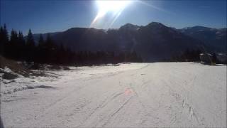 Brixen im Thale afdaling Holzalm richting Jochbahn 15 dec 2016 [upl. by Aicnelev]