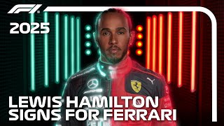 Lewis Hamilton Joins Ferrari For The 2025 F1 Season [upl. by Selie587]