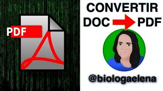 Convertir archivo DOC a PDF Tips para tus tareas QuédateEnCasa Aprende Conmigo StayHome WithMe [upl. by Oisorbma258]