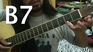 Chord B7  Belajar Kunci Gitar [upl. by Adnalohs421]