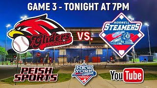 1Hornell Steamers vs 3Dansville Gliders NYCBL Western Division Championship Game 3 [upl. by Honig296]