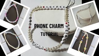 DIY Beaded Phone Charm how to [upl. by Sherry580]