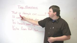 Speaking English  Tag Questions  How to express assumptions or comment on a situation [upl. by Ybbil]