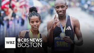 More 8100 athletes take part in the annual BAA Boston 10K [upl. by Yancy]