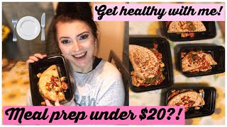 HEALTHY MEAL PREP ON A BUDGET Cheap amp Easy Chicken Quesadillas [upl. by Rednave916]