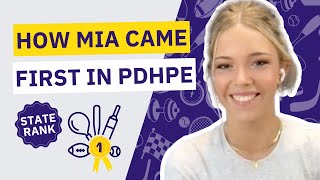 How Mia Came FIRST in PDHPE HSC 2022 [upl. by Enyledam]