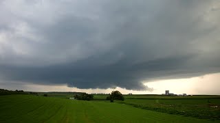 Tornadic Supercell High Winds Constant Thunder  Severe Storms in Wisconsin amp Illinois  72823 [upl. by Nesral837]