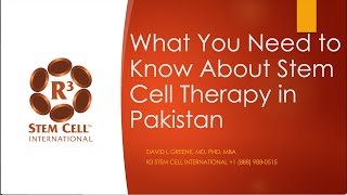 Stem Cell Therapy in Pakistan  What You Need to Know [upl. by Bois422]