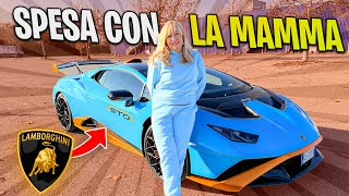 SPESA CON MAMMA IN LAMBORGHINI DA CORSA [upl. by Yssac]