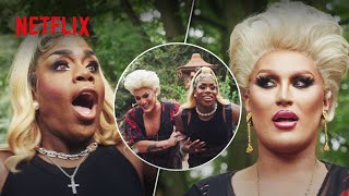 Drag Queens Monét X Change amp The Vivienne Take a Fate Survival Class  Netflix [upl. by Ahsik850]