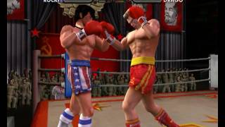 Rocky legends PS2 Rocky Balboa vs Ivan Drago Career Rocky Balboa [upl. by Gimble316]