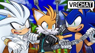 NINE ATTACKS  Prime Sonic amp Silver VS Tails Nine VR Chat [upl. by Enitsirt376]