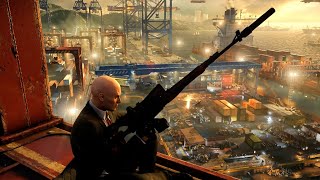 HITMAN Perfect Sniper Assassin Hantu Port Singapore4K60FPS [upl. by Eiddet69]