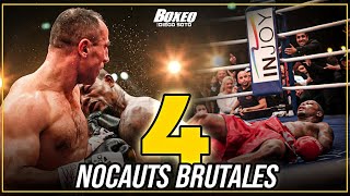 ¡4 knockouts brutales en el boxeo 🤯 [upl. by Teyugn]