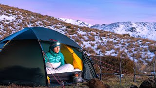 Winter CAMPING Freezing Temperature  Snow  TENT [upl. by Lav]