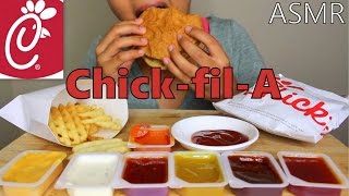 ASMR Eating ChickFilA Meal🐮 [upl. by Ylrehs]