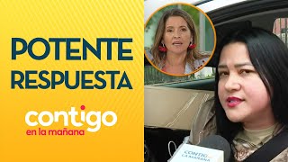 quotHACER LO QUE CHILE PIDEquot La potente respuesta de Monse Álvarez a venezolana  Contigo en la Mañana [upl. by Brent]