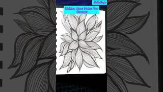 Easy Zentangle Design  Zentangles for Beginners zendoodle Zendala arttutorial reels shorts [upl. by Kosey]