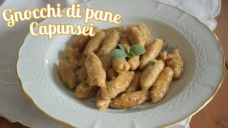 Gnocchi di pane grattugiato  Capunsei mantovani [upl. by Kohsa]