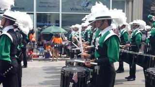 Cavaliers Drum Corp Marching in Evanston July 4th parade [upl. by Ihn]